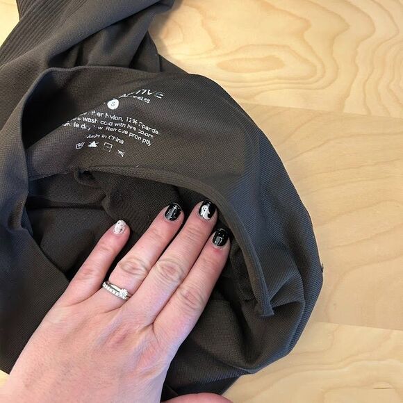 SET Active Sculptflex Power High Rise Brown Seamless Knit Leggings Size S - Picture 8 of 9